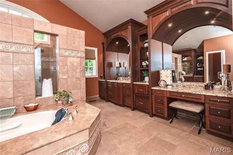 Here you can see a sink and dressing table for her... — 4 Slate River Way, Wentzville, MO 63385