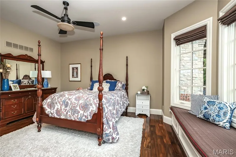 The next 4 photos are of the other two main floor bedrooms, both of which have walk-in closets & full en-suite baths — 4 Slate River Way, Wentzville, MO 63385