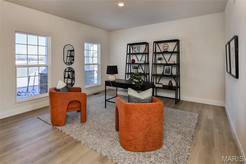 Office space with light wood-style flooring and recessed lighting — 0 Bridgeport - Montage at Hawk Ridge, Lake St. Louis, MO 63367
