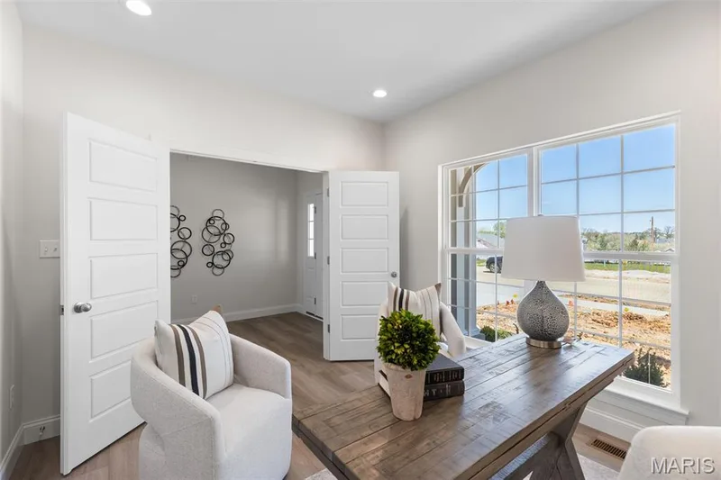 Office with wood finished floors and recessed lighting — 0 Lancaster @ Montage at Hawk Ridge, Lake St. Louis, MO 63367