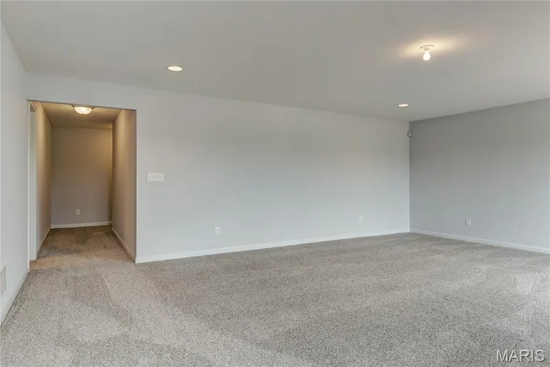 Empty room with light colored carpet and recessed lighting — 0 Pierce @ Montage at Hawk Ridge, Lake St. Louis, MO 63367
