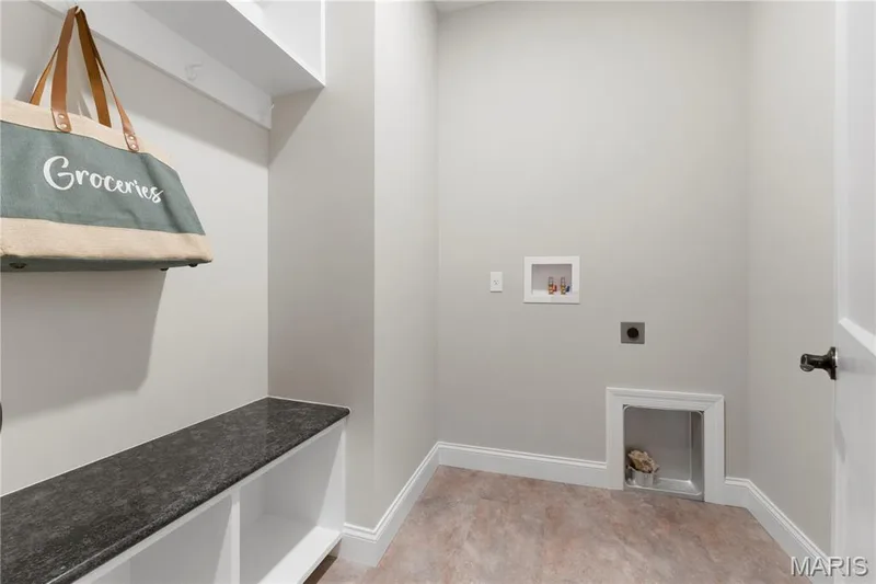 Laundry area with washer hookup and hookup for an electric dryer — 0 Sierra @ Montage at Hawk Ridge, Lake St. Louis, MO 63367