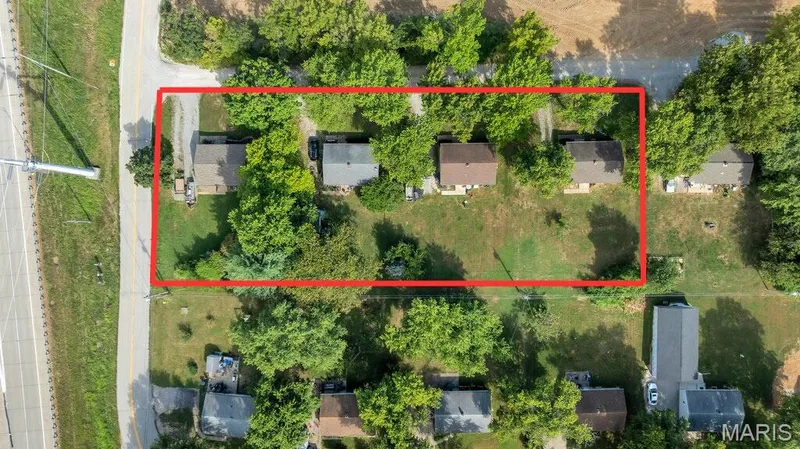 Drone / aerial view — 2824 Mulberry Lane, St Charles, MO 63303