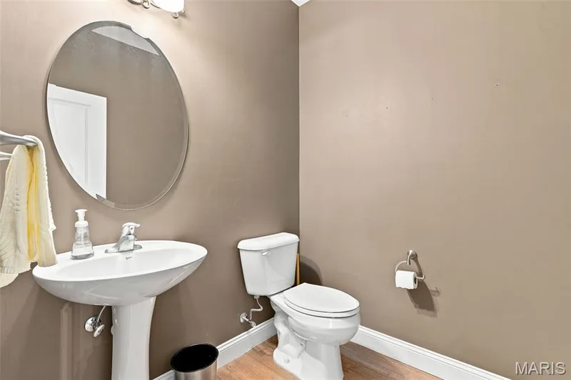 Convenient Main-Level Powder Room — 138 Kendall Bluff Court, Chesterfield, MO 63017