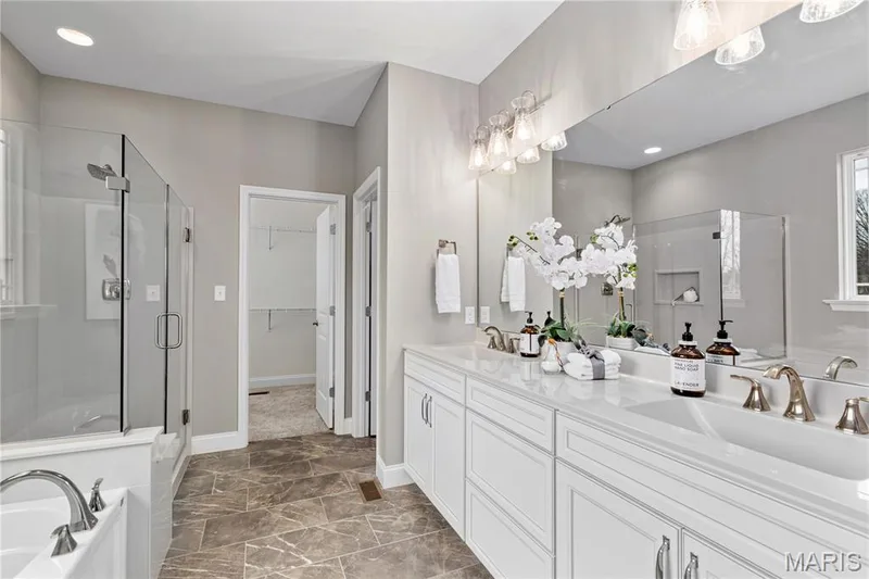 Photo representation of similar home.  Some features shown may be optional upgrades. — 1 TBB Whitehall 2 Car @ The Villages at Post Farms, O'Fallon, MO 63385