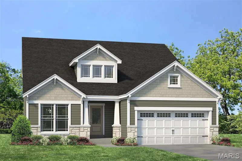 Optional Upgraded Elevation — 1 TBB Waverly 2 Car @ The Villages at Post Farms, O'Fallon, MO 63385