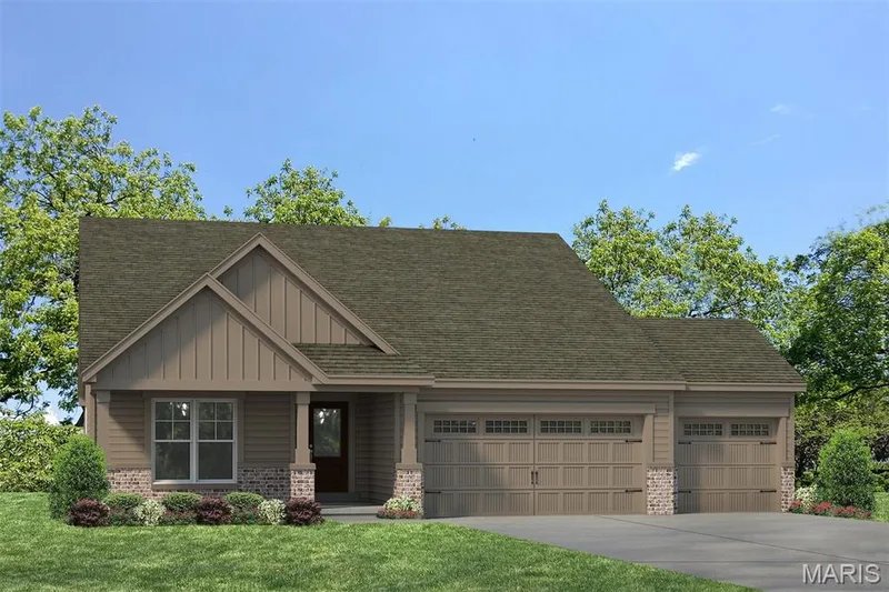 Optional Upgraded Elevation — 1 TBB Lansford 3 Car @ The Villages at Post Farms, O'Fallon, MO 63385