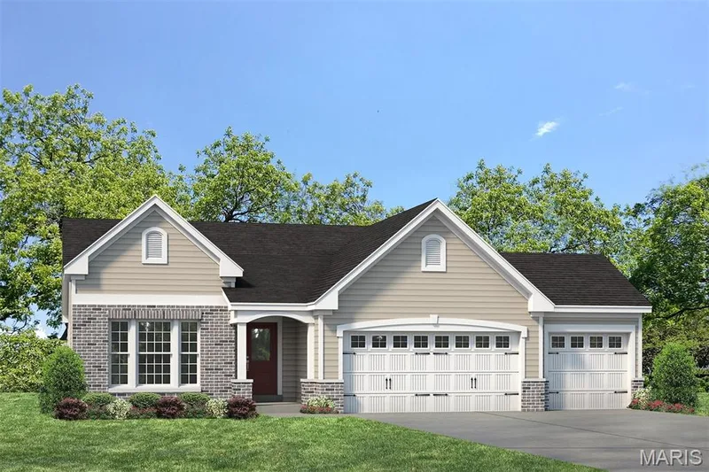Optional Upgraded Elevation — 1 TBB Lansford 3 Car @ The Villages at Post Farms, O'Fallon, MO 63385
