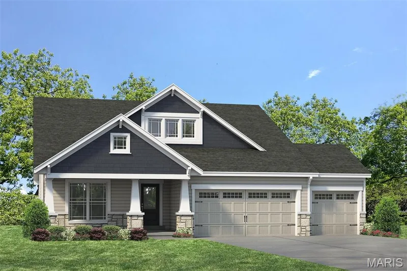 Optional Upgraded Elevation — 1 TBB Lansford 3 Car @ The Villages at Post Farms, O'Fallon, MO 63385