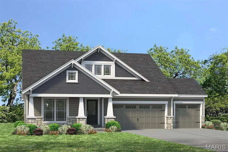 Optional Upgraded Elevation — 1 TBB Whitehall 3 Car @ The Villages at Post Farms, O'Fallon, MO 63385