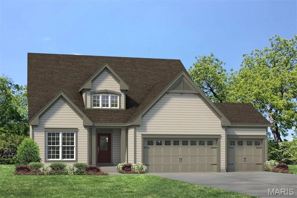 Rendering of Standard Elevation — 1 TBB Waverly 3 Car @ The Villages at Post Farms, O'Fallon, MO 63385