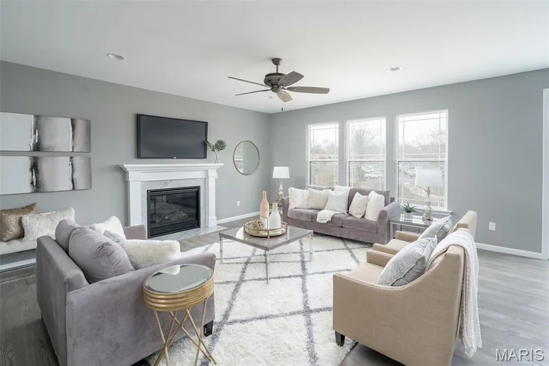 Photo representation of similar home.  Some features shown may be optional upgrades. — 1 TBB Stratton 3 Car @ The Villages at Post Farms, O'Fallon, MO 63385