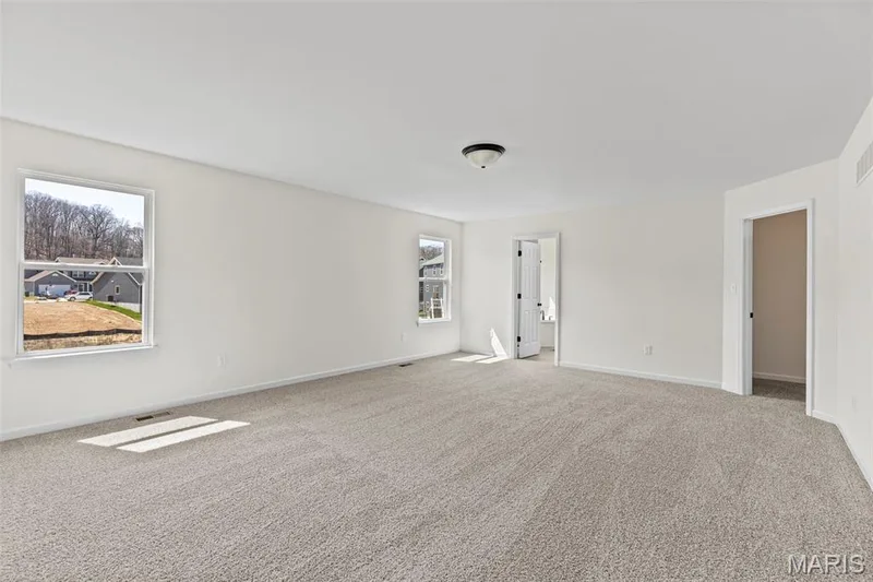 Carpeted spare room with healthy amount of natural light — 563 Edison Way, Wentzville, MO 63385
