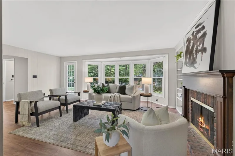 Gorgeous family room with a gas fireplace! — 14529 Brittania Drive, Chesterfield, MO 63017