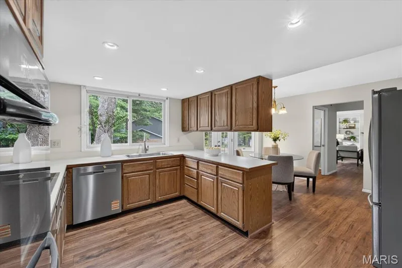Open kitchen with plenty of storage! — 14529 Brittania Drive, Chesterfield, MO 63017