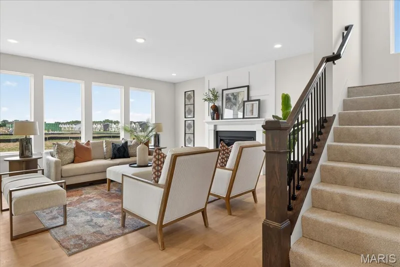 Family room with view of window wall — 125 Sterling Drive, Lake St. Louis, MO 63367