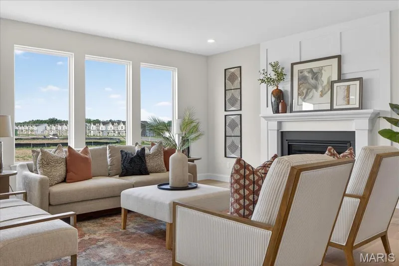 Family room with view of window wall — 125 Sterling Drive, Lake St. Louis, MO 63367