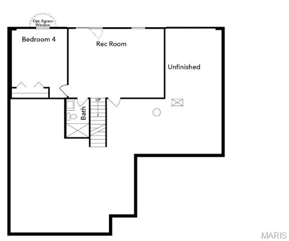 View of home floor plan — 1 TBB Rochester @ Kreder Farms, St Charles, MO 63304