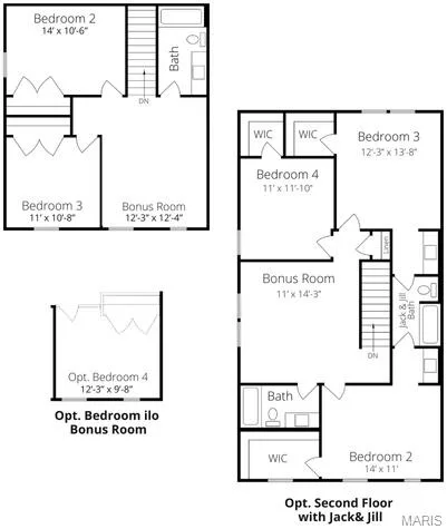 View of property floor plan — 1 TBB Sienna @ Kreder Farms, St Charles, MO 63304