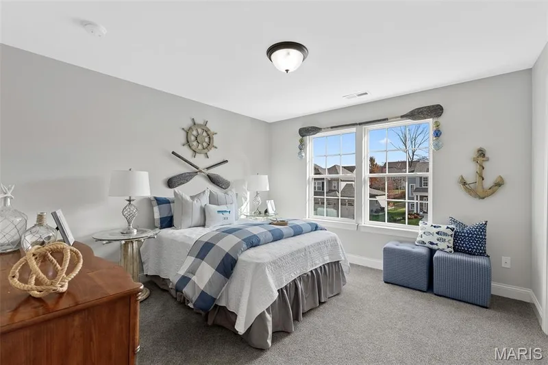 Bedroom featuring carpet floors and baseboards — 1 TBB Kingston @ Kreder Farms, St Charles, MO 63304