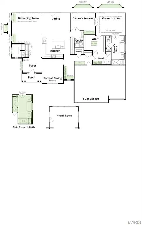 View of property floor plan — 1 TBB Kingston @ Kreder Farms, St Charles, MO 63304