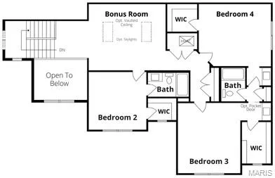 View of room layout — 1 TBB Kingston @ Kreder Farms, St Charles, MO 63304
