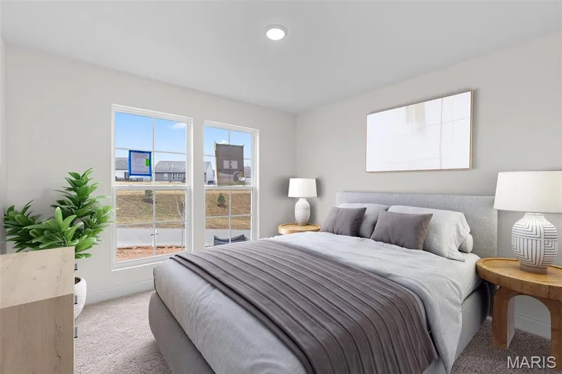 Carpeted bedroom with baseboards — 1 TBB Sydney @ Kreder Farms, St Charles, MO 63304
