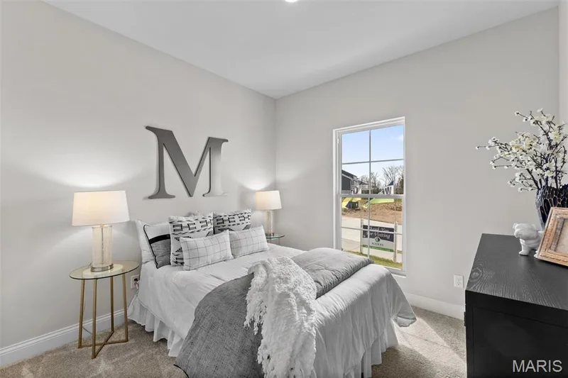 Carpeted bedroom with baseboards — 1 TBB Rockport @ Creekside Sommers, O'Fallon, MO 63367