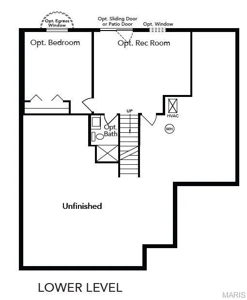 View of floor plan / room layout — 1 TBB Rockport @ Creekside Sommers, O'Fallon, MO 63367