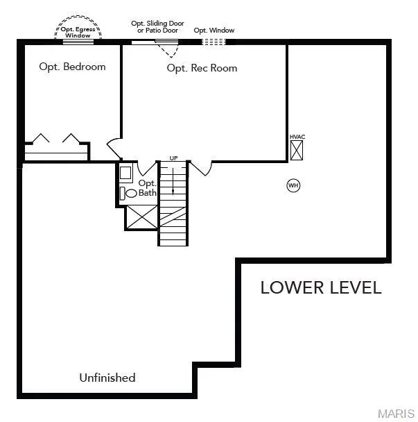 View of floor plan / room layout — 1 TBB Rochester @ Creekside Sommers, O'Fallon, MO 63367