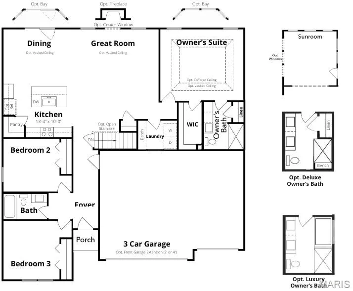 View of room layout — 1 TBB Westbrook @ Creekside Sommers, O'Fallon, MO 63367
