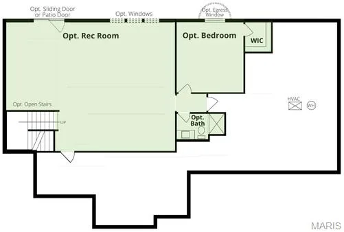 View of home floor plan — 1 TBB Kingston @Willow Grove, Dardenne Prairie, MO 63368