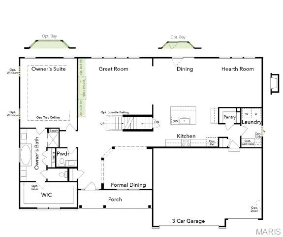 View of floor plan / room layout — 1 TBB Bridgeport @ Chateau De Fond Du Lac, Lake St. Louis, MO 63367