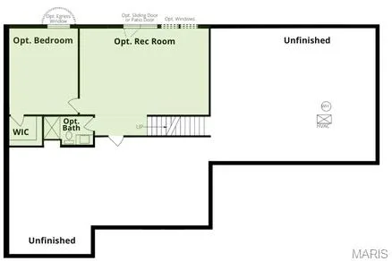 View of home floor plan — 1 TBB Bridgeport @ Chateau De Fond Du Lac, Lake St. Louis, MO 63367