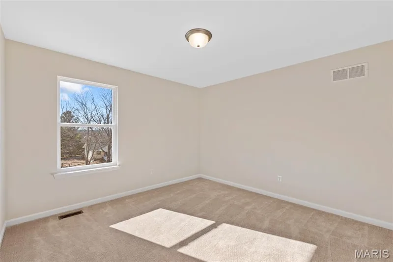 Unfurnished room featuring light colored carpet — 1 TBB Princeton @Willow Grove, Dardenne Prairie, MO 63368