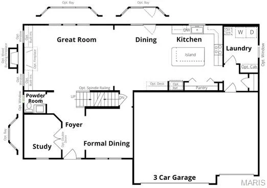 View of room layout — 1 TBB Princeton @ Creekside Sommers, O'Fallon, MO 63367