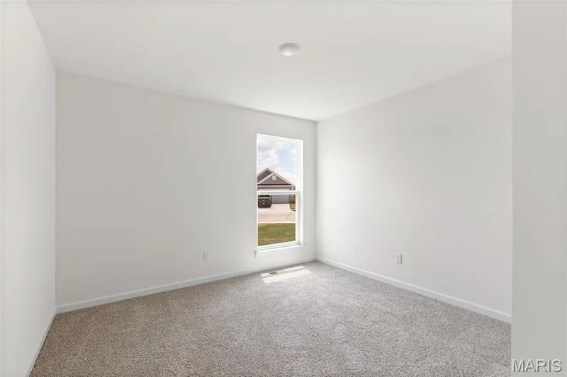 Carpeted empty room featuring baseboards — 46 Integrity Court, O'Fallon, MO 63385