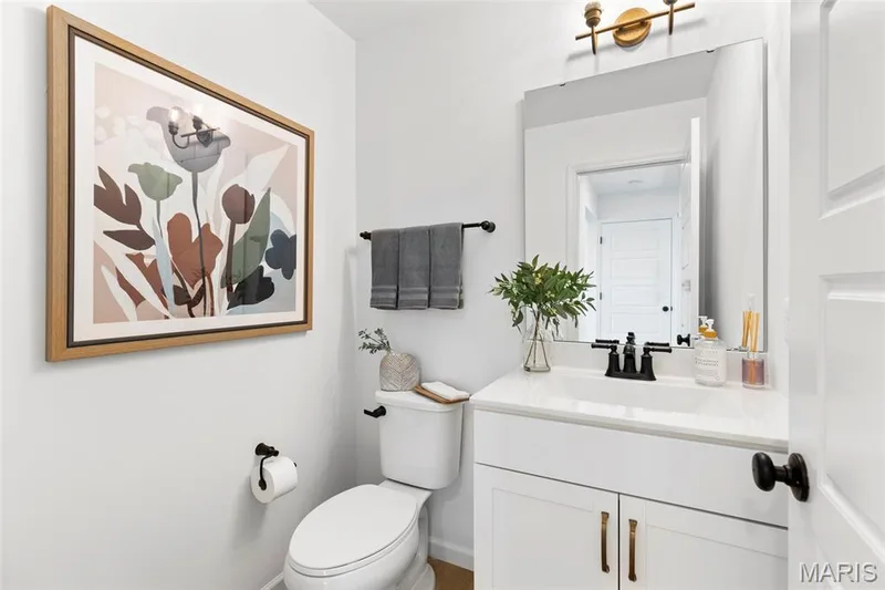Bathroom with vanity and toilet — 3 Sterling at Wilmer Crossing, Wentzville, MO 63385