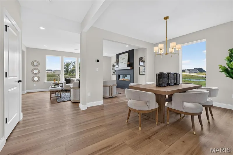 Dining area with view of Family room — 431 Oak Barrel Drive, O'Fallon, MO 63385