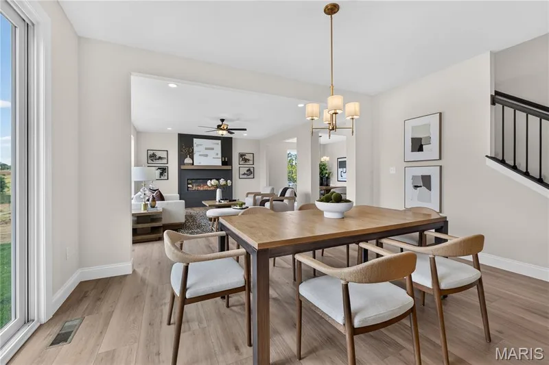 Breakfast area with view of kitchen area — 431 Oak Barrel Drive, O'Fallon, MO 63385