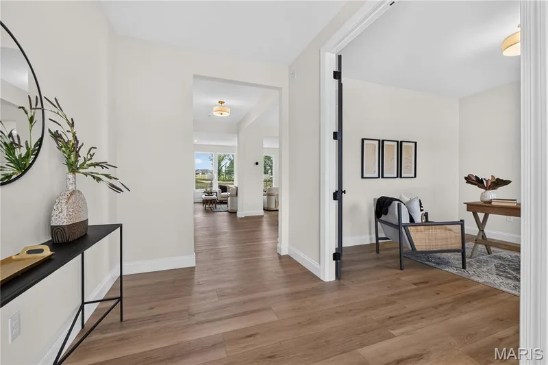 Entrance foyer with view of Study and hallway — 431 Oak Barrel Drive, O'Fallon, MO 63385
