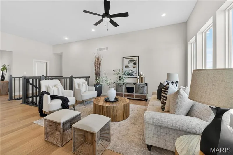 Great room with Ceiling fan — 421 Farmhouse Drive, O'Fallon, MO 63385