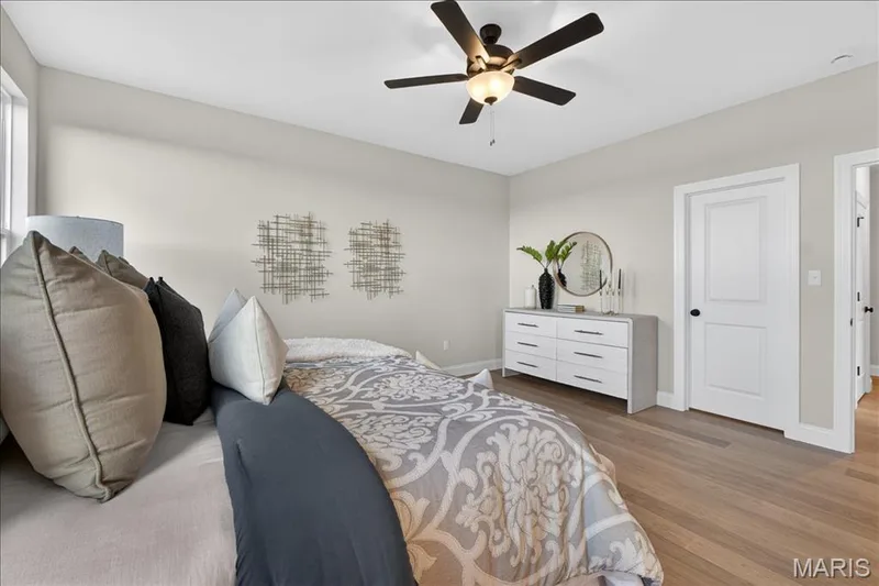 Primary Bedroom with Ceiling fan — 421 Farmhouse Drive, O'Fallon, MO 63385