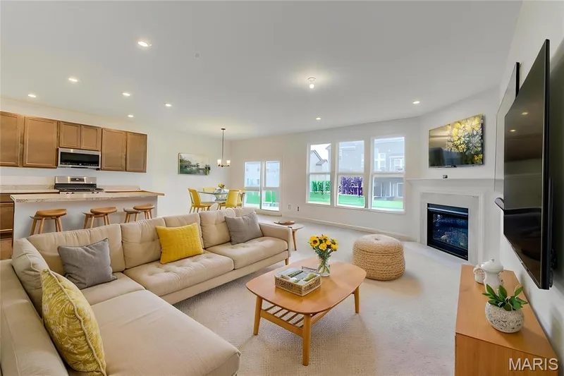 living rm virtually staged — 327 Dalriada Boulevard, O'Fallon, MO 63368