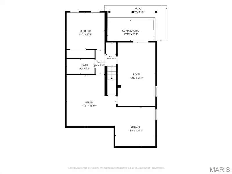 Lower Level floorplan. — 1647 Chapman Court, St Charles, MO 63303