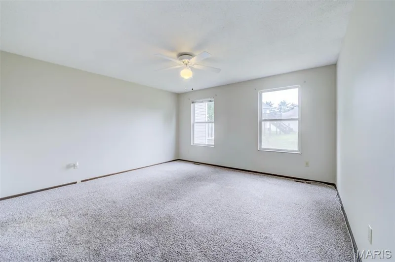 The large primary bedroom has two closets! — 1647 Chapman Court, St Charles, MO 63303