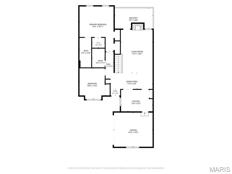 Main Level floorplan. — 1647 Chapman Court, St Charles, MO 63303