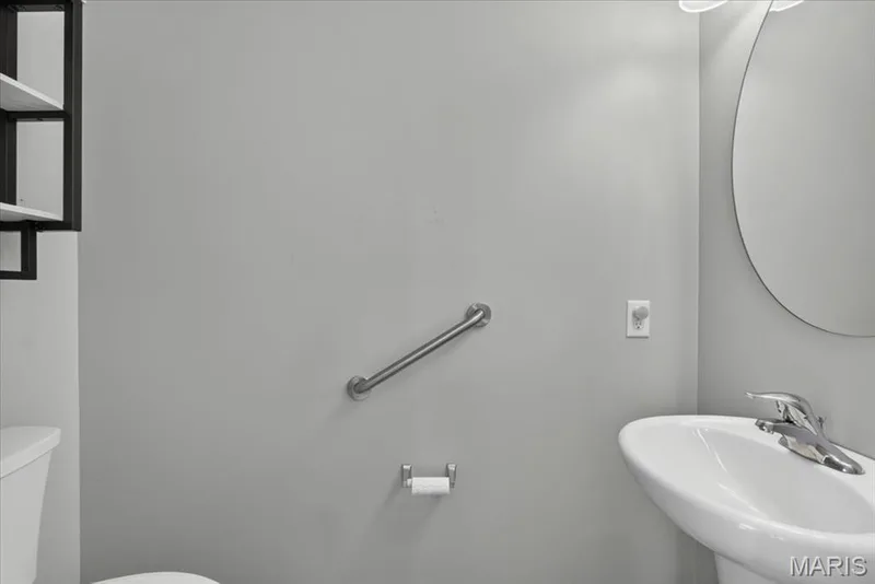 Half bathroom on the main floor — 208 Freehold Rock Way, St Charles, MO 63301