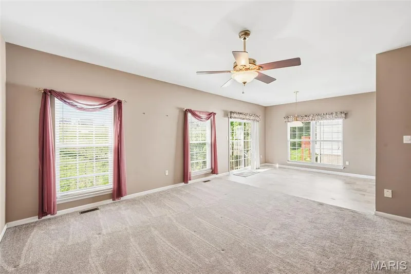 View from Living Room into Breakfast Room — 1311 Pine Bluff Drive, St Charles, MO 63304
