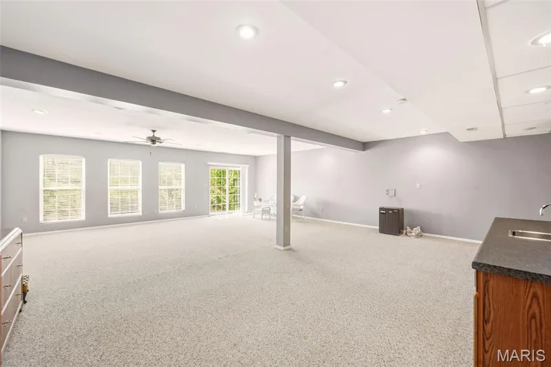 Recreation Room to Walk-out — 1311 Pine Bluff Drive, St Charles, MO 63304